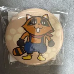 カプくじ バイオハザード×仕事猫 缶バッジ ラクーン君
