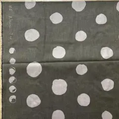 nani IRO Textile ⑨生地 ドット グレー