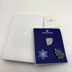 未使用 SWAROVSKI スワロフスキー ノベルティ ピンバッジ 3点セット
