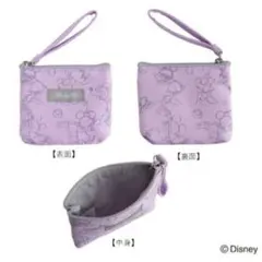 ディズニー100周年 ストラップ付ミニポーチ