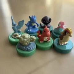 ポケモン スタンプ 7個セット フィギュア付き フリーザー リザード ピジョット