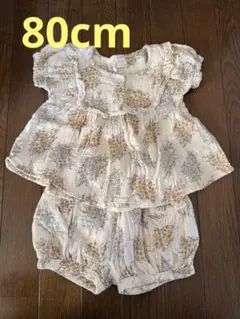 tete a tete 花柄上下セット 80サイズ