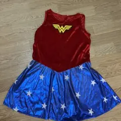 ワンダーウーマン ワンピース 赤・青 星柄