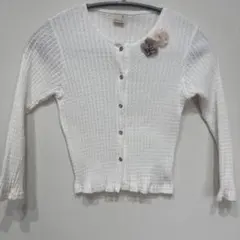 petit main カーディガン 120 ホワイト