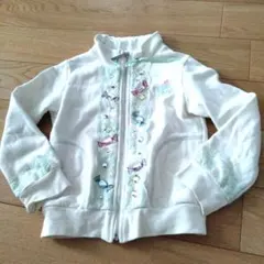 値下げ　メゾピアノ　ジャケット　ジップアップ　110cm 難あり