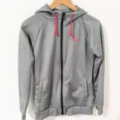 美品　Mizuno　フード付き　ジップアップパーカー　Lサイズ　レディース