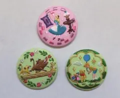 ディズニー　刺繍缶バッジ