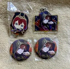 ツイステ リドル・ローズハート 式典服 缶バ アクリルキーホルダー