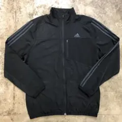 古着 00s adidas アディダス ナイロンジャケット メンズL ブラック