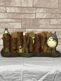 となりのトトロ 丸太にのって プランター 未使用 植木鉢　箱あり ジブリ レア となりのトトロ 丸太にのって プランター 未使用 植木鉢 箱あり