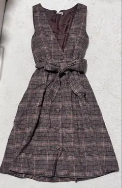 axes ワンピース チェック柄