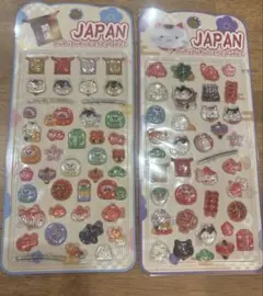 ぷくぷくキャンディ 狛犬・ダルマ・金魚(和柄)お正月シール ボンボンドロップ２枚