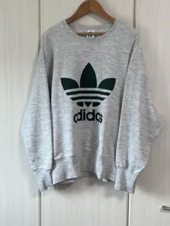 [古着]デサント製＊希少80sアディダスadidas ビッグロゴスウェット