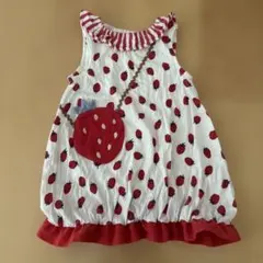 BABY CHEER ナルミヤ　いちご　ワンピース　80cmのサムネイル