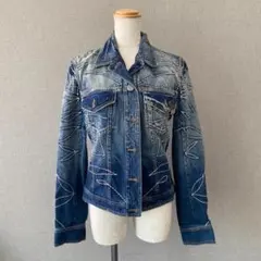ALEXANDER MQEEN】スタッズデニムジャケット ヴィンテージ加工 - メルカリ