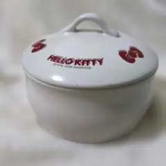 2006年製ハローキティ 陶器製 保存容器 キャニスター　おひつ　小物入れのサムネイル