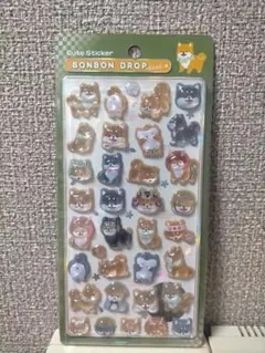 国内正規品・即日発送 ボンボンドロップシール 犬 柴犬 和柄