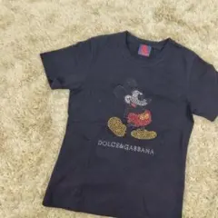 DOLCE&GABBANA ミッキーマウスコラボ 半袖Tシャツ ラインストーンのサムネイル