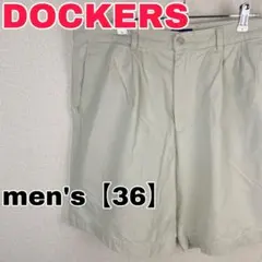 W009【DOCKERS】ショートパンツ　ハーフパンツ【メンズ 36】