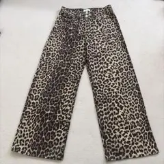 H&M レオパードストレートデニム　Sサイズ