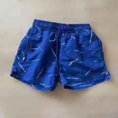 ネイビー サーフパンツ カラフルストライプ　１３０−１４０