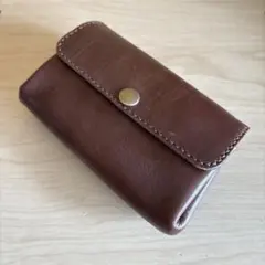 ★custom leather★かわいいアコーディオンウォレット