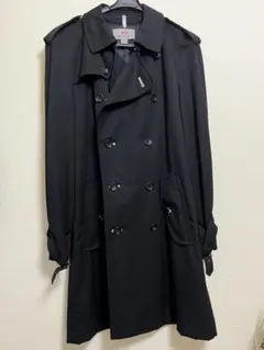 極美品⭐️ブラックコムデギャルソン ショートトレンチコート 光沢感 黒 Mサイズ 極美品⭐️ブラックコムデギャルソン ショートトレンチコート