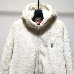 コンバース レディース ボア フリースジャケット クリーム M ホワイト