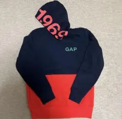 GAP フード付きパーカー ネイビー/レッド 1.969