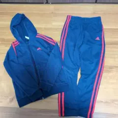 adidas ジャージ上下セット ネイビー/レッド J 130