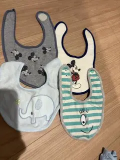 ミッキー・象デザイン スタイ4枚セット