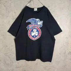 USA製 BAYSIDE 両面プリント Tシャツ XL ネイビー ボストン