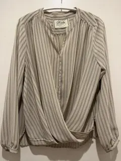 URBAN RESEARCH DOORS　バー釦長袖ブラウス