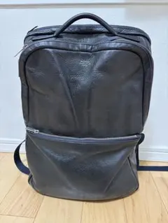 美品 ポーター クラーク オールレザー DAYPACK リュック 2層式 A4