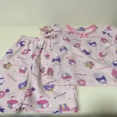 サンリオ　マイメロ&クロミ　100cm半袖パジャマ