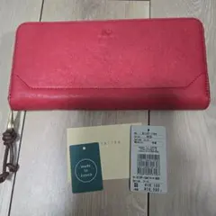kissora 牛革長財布 レッドのサムネイル