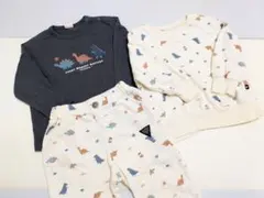 【90サイズ】futafuta 恐竜セットアップ