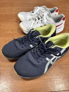ASICS アシックス スニーカー ネイビー イエローのサムネイル