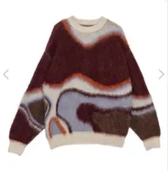 ニット/セーター ameri BODY LINE ABORIGINE ART KNIT TOP Ameri（アメリ）の「BODY LINE ABORIGINE ART KNIT TOP（ニット