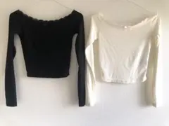 オフショル 白黒セット