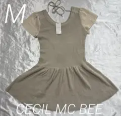 【CECIL McBee】　新品　ニットチュニック　半袖　M