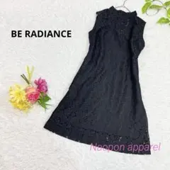 ニ*シ様 BE RADIANCE 総レース　ノースリーブ　膝丈　ワンピース　スタのサムネイル
