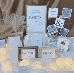 【結婚式/ウェルカムスペース】ミールヘーデン風 ナチュラル ゴールド