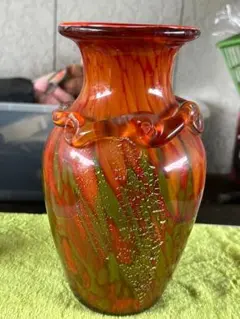 Osaka Kamei Glassの花瓶 - メルカリ