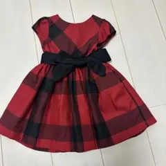 ラルフローレン　ベビーワンピース　赤　12M 80センチ