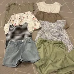 まとめ売り　110 女の子　キッズ服 プティマイン　夏服　半袖　保育園