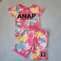 ANAP タイダイ柄 Tシャツ ショートパンツ セットアップ　100cmのサムネイル