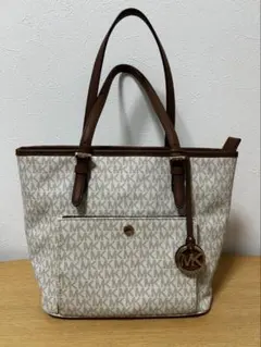 MICHAEL KORS トートバッグ アイボリー/ブラウン
