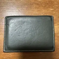 ダークグリーン レザー パスケース