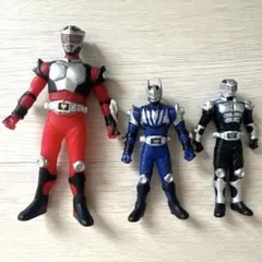 3体セット 仮面ライダー龍騎 ナイト タイガ ソフビ フィギュア